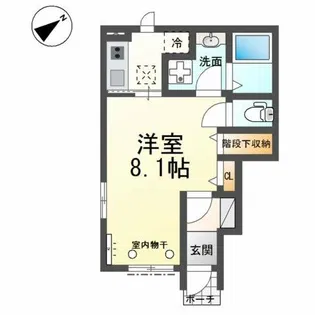 メゾンかのん【1階】の間取り
