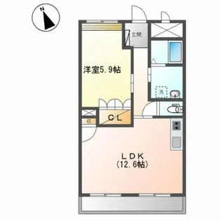 サンシエロ【2階】の間取り