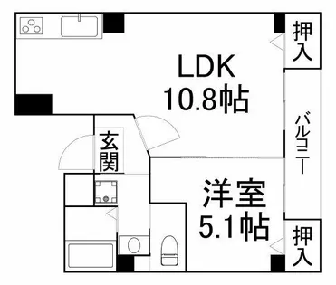 田中ビル【2階】の間取り