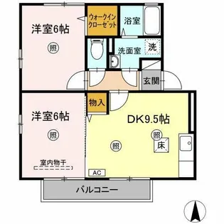 ピア ネクスト B【1階】の間取り