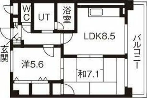 ジャステージ小田井【2階】の間取り