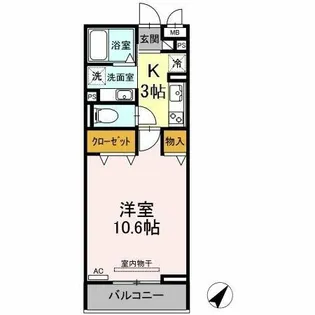 Bodhi【2階】の間取り