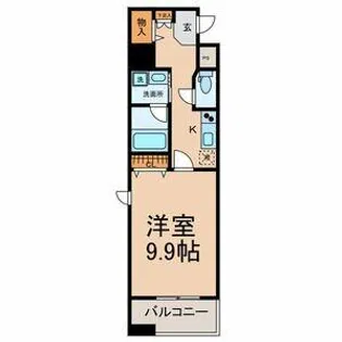 カーサビアンカ東岡崎【620号室】の間取り