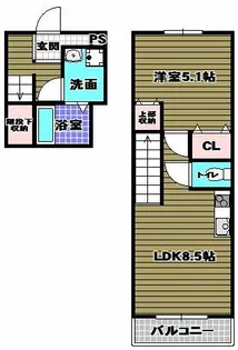 スリーハーブズ狭山1番館【2階】の間取り