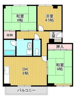 カルムハイツ千代田【103号室】の間取り