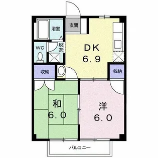 エステートB【1階】の間取り