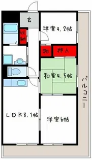サンロイヤル【2階】の間取り