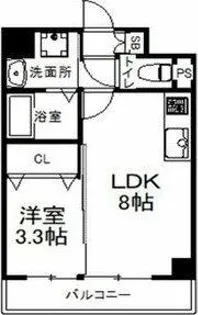 スプランディッド堺東【1109号室】の間取り