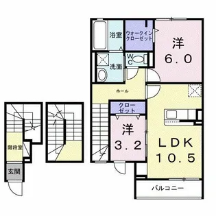 カーサバレンシア多米西町【3階】の間取り