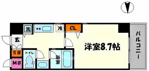 コンフォルトK【4階】の間取り
