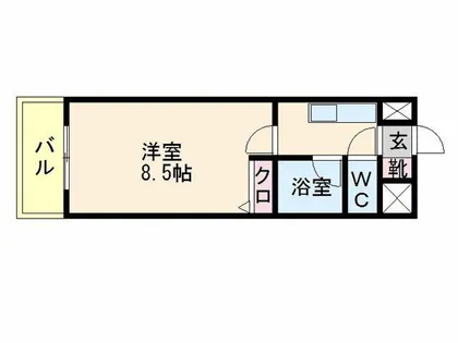 フルール井上【6階】の間取り