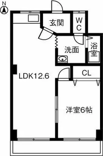 松村マンション【302号室】の間取り