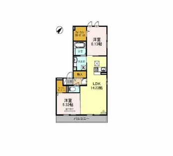 Fioras【3階】の間取り