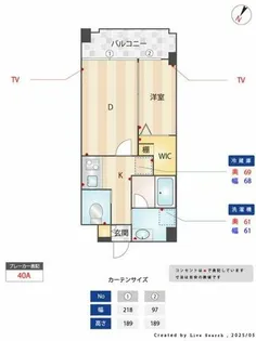 アトリオフラッツ大楠【2階】の間取り