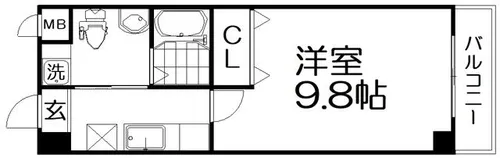 アートプラザ枚方【3階】の間取り