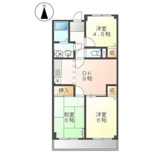 プリネール【2階】の間取り