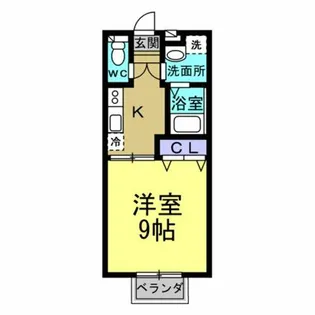 Shiny.Y【2D号室】の間取り