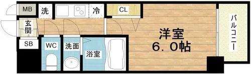 プレサンス海老江ジャルダン【8階】の間取り