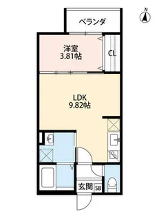 エスペランサ桃山【3階】の間取り