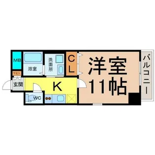 コートモーリス新道【7階】の間取り