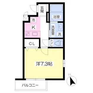 サンジコート姫路駅南【205号室】の間取り