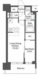コンフォリア新大阪宮原Q【6階】の間取り