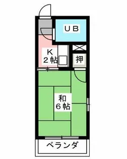 メゾン服部Ⅱ【606号室】の間取り