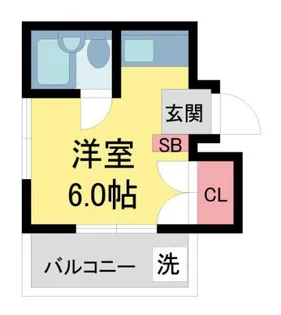 M’scourt西宮仁川町【3階】の間取り