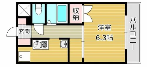 ハイツD&K【3階】の間取り