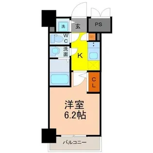 S-RESIDENCE神宮西駅前ascent【1階】の間取り