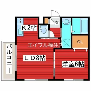 NFPガーデン月寒西【3階】の間取り