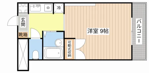 J&K’S FAVORITE【505号室】の間取り