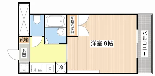 J&K’S FAVORITE【511号室】の間取り