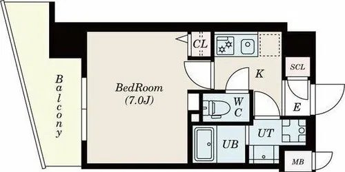 S-RESIDENCE浅間町【4階】の間取り