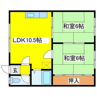 プレジデントパレス【A-6号室】の間取り