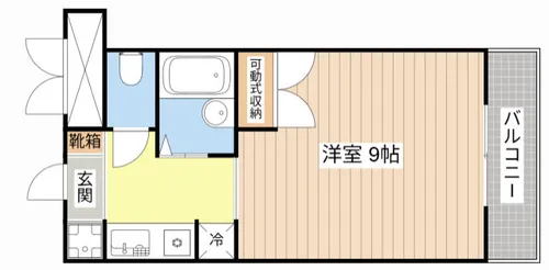 J&K’S FAVORITE【406号室】の間取り
