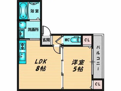 Blanc Court Nagase【1階】の間取り