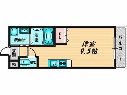 リビングライフ長瀬【1階】の間取り