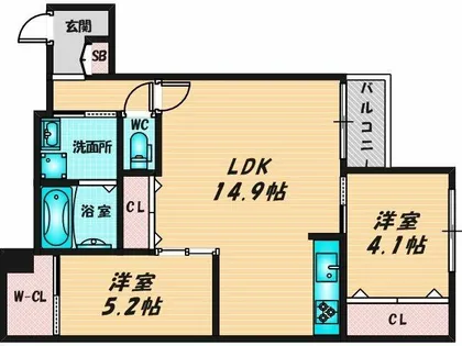 KOGI Residence 花園本町【3階】の間取り