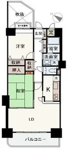 ライオンズマンション姫路東今宿【211号室】の間取り