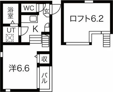 ハーモニーテラス中江【2階】の間取り