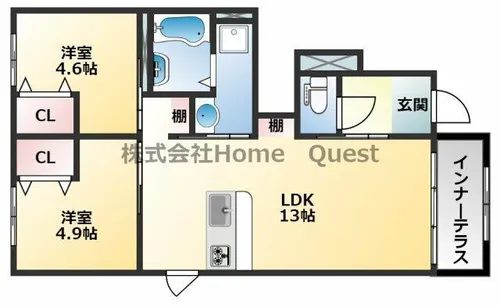 ティアレ【1階】の間取り