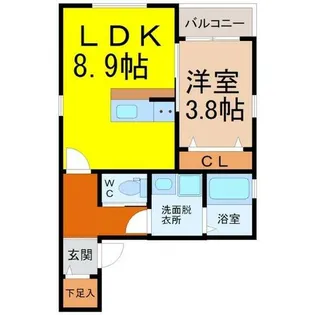 MS西志賀【2階】の間取り