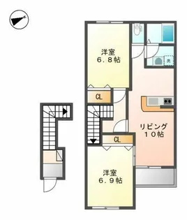 SUMIRE【202号室】の間取り