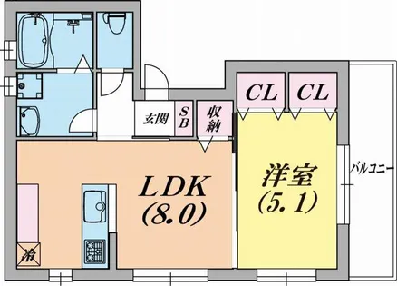 KARIN新長田アネックス【3階】の間取り