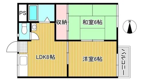 コーポいずみ【1階】の間取り