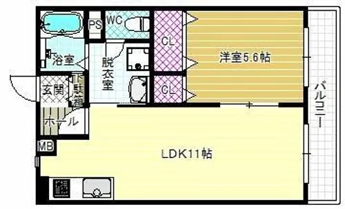 パティオヴィエントAB棟【2階】の間取り