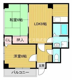 コォンパーニュ・マルミ【201号室】の間取り