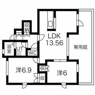 Origin Matsuoka A棟【1階】の間取り