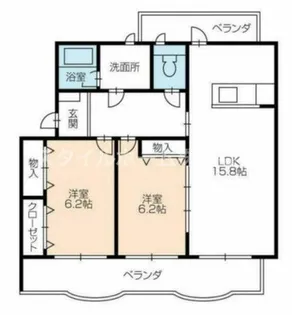 カーサ・ノーブル【1階】の間取り